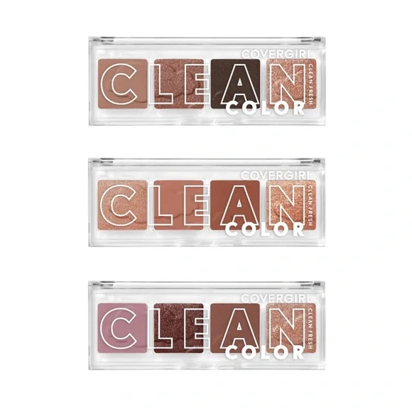 3x Covergirl Clean Color Eyeshadow Palettes Cool Berry Mellow Mauve Dreamy Pink - Picture 4 of 8